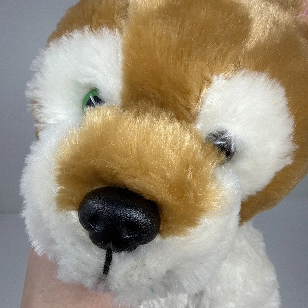 Build A Bear Promise Pets‎ Brown and White Puppy Rare Different Color Eyes BARKS